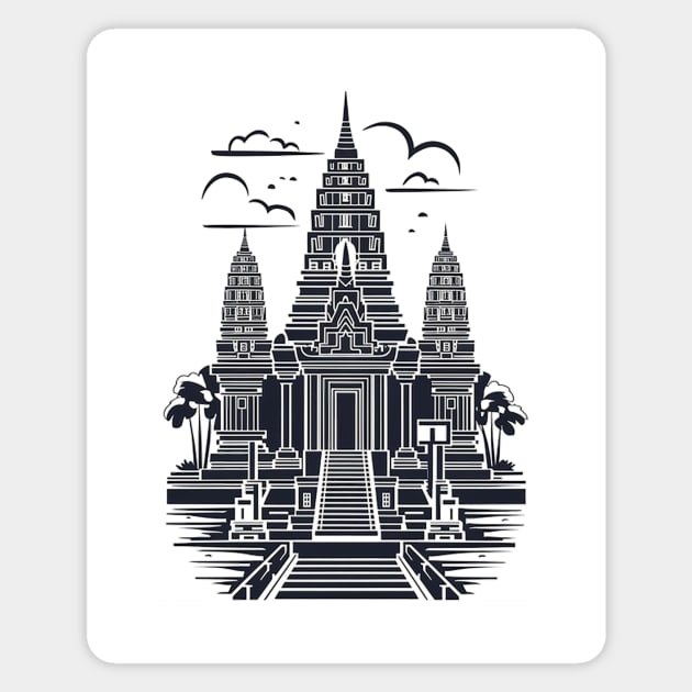 SIEM REAP IN CAMBODIA Magnet by likbatonboot